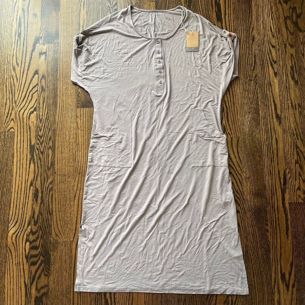 Kyte BABY Taupe Henley Sleep Dress